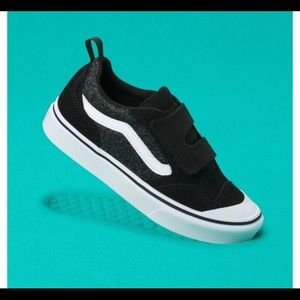 Sparkly classic Velcro vans NWT